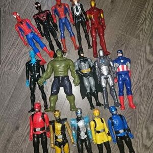 Superhero Collection with Spiderman, Power Rangers, Hulk, Iron Man, Batman..
